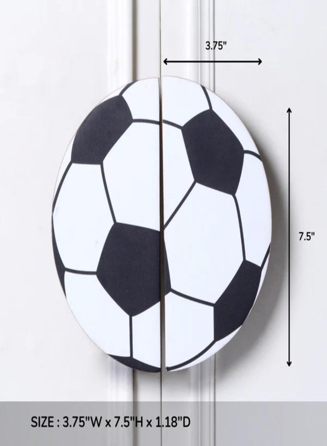 Look Mumma Football Wooden Cupboard Primium Handle/Drawer - Handcrafted Kids Room Hardware - Image 4